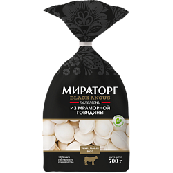 «МИРАТОРГ» пельмени из мраморной говядины Black Angus
